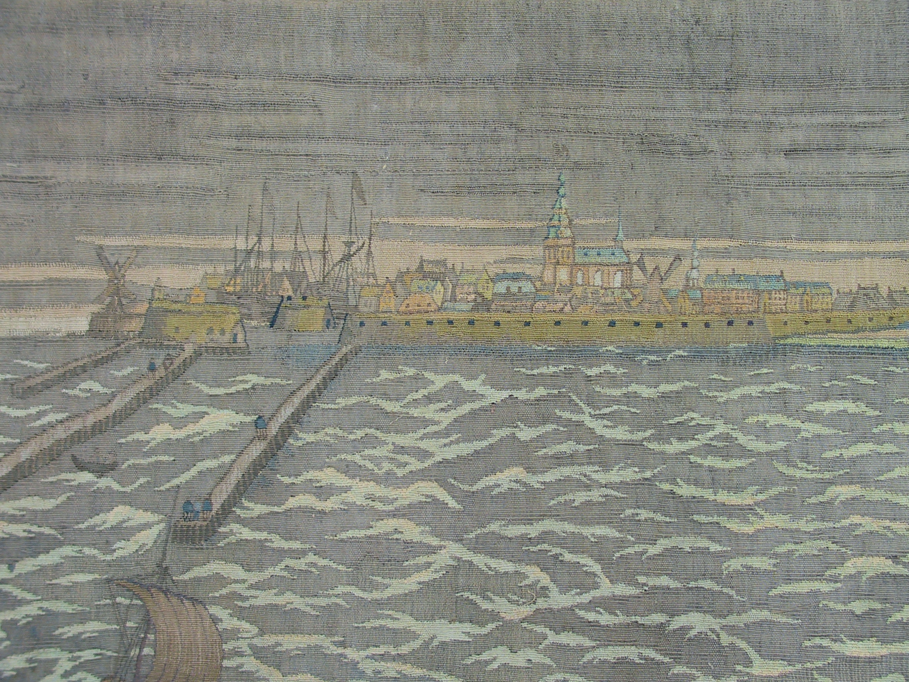 Silhouet van de omwalde havenstad Vlissingen