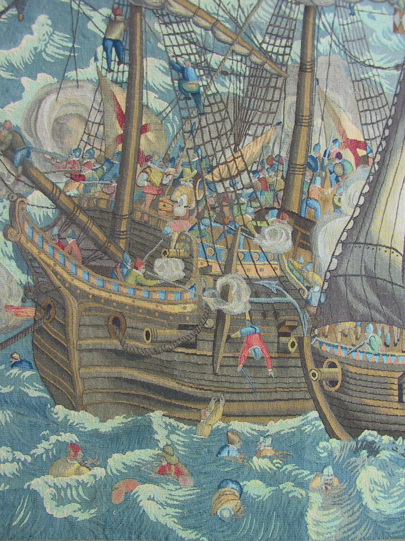 Entering Spaans schip