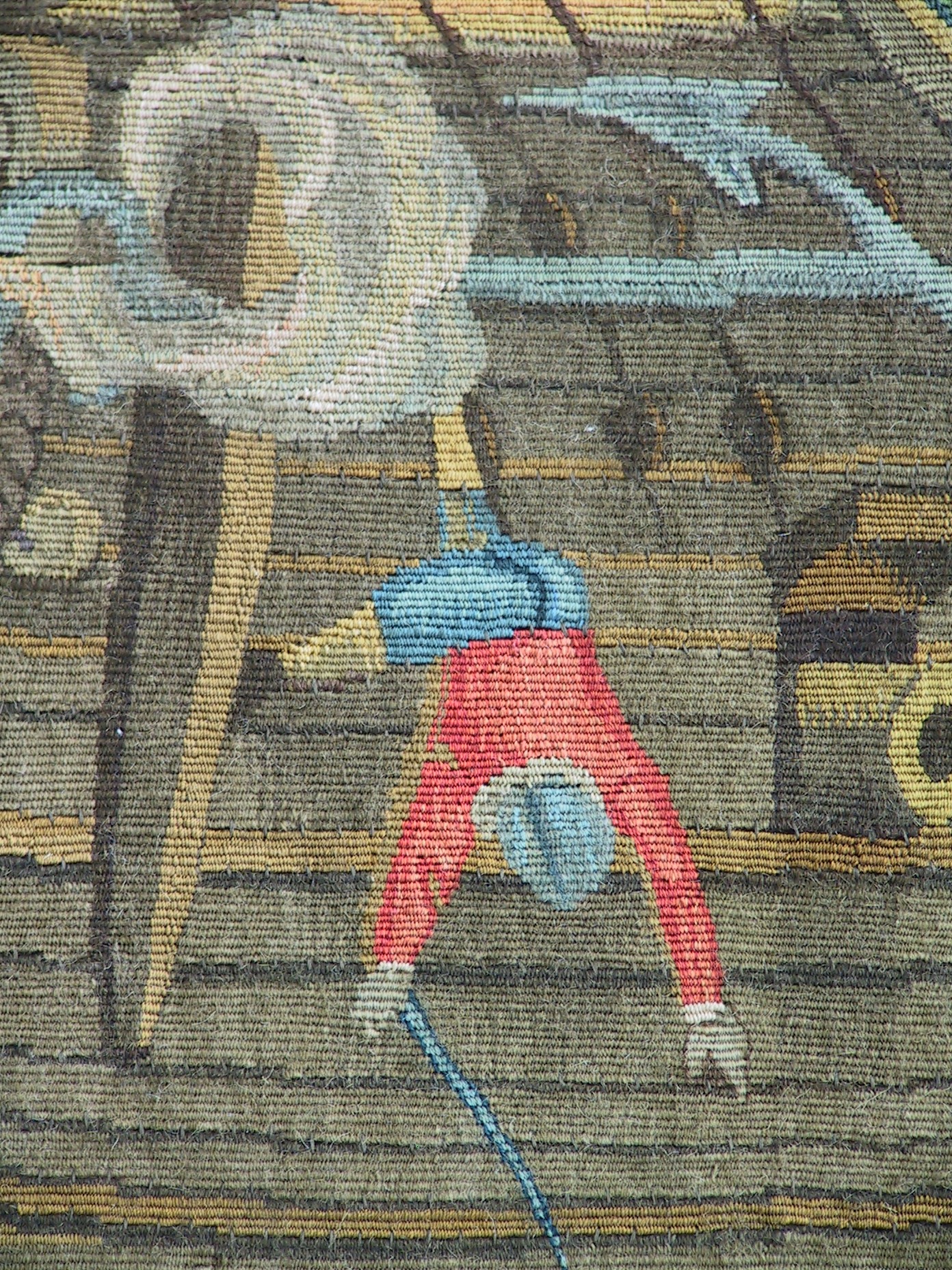 Soldaat vallend uit boot