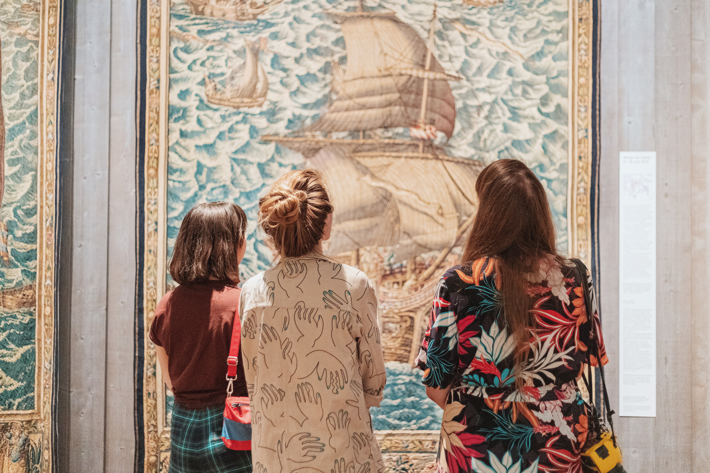 Visitors in the Tapestry Room - photo by Viorella Luciana