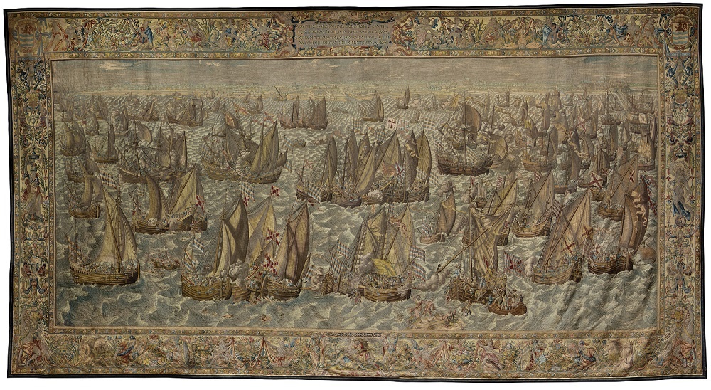 Wandtapijt Slag bij Bergen op Zoom 29 januari 1574